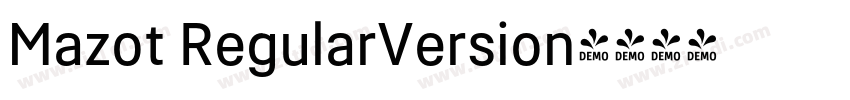 Mazot RegularVersion字体转换
